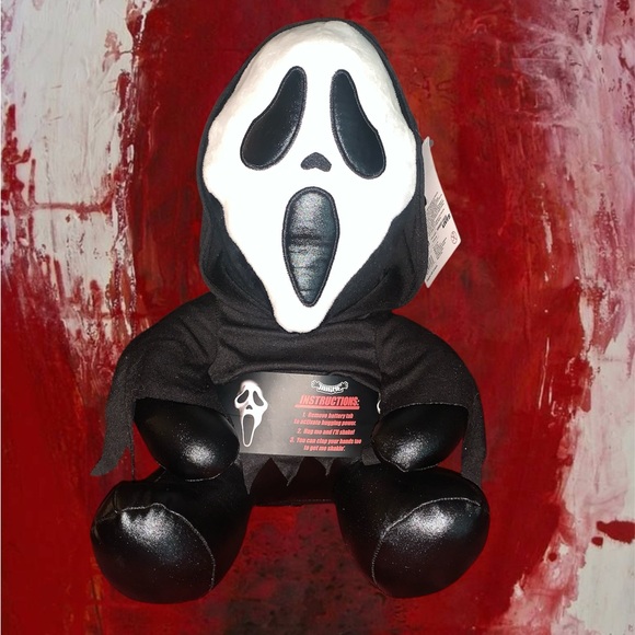 Huggable vibrating ghost face plush - Picture 1 of 4